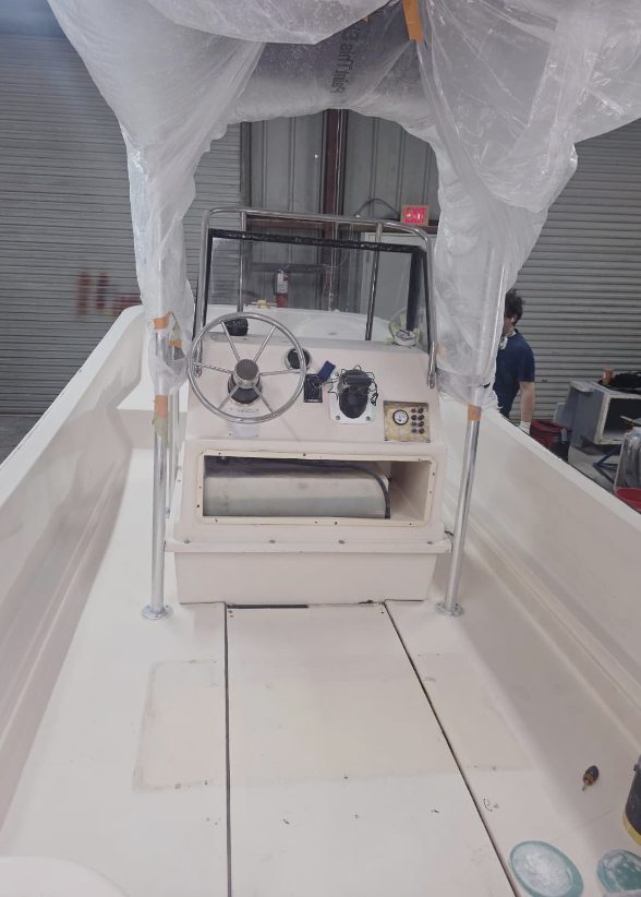 After: helm and console area restored