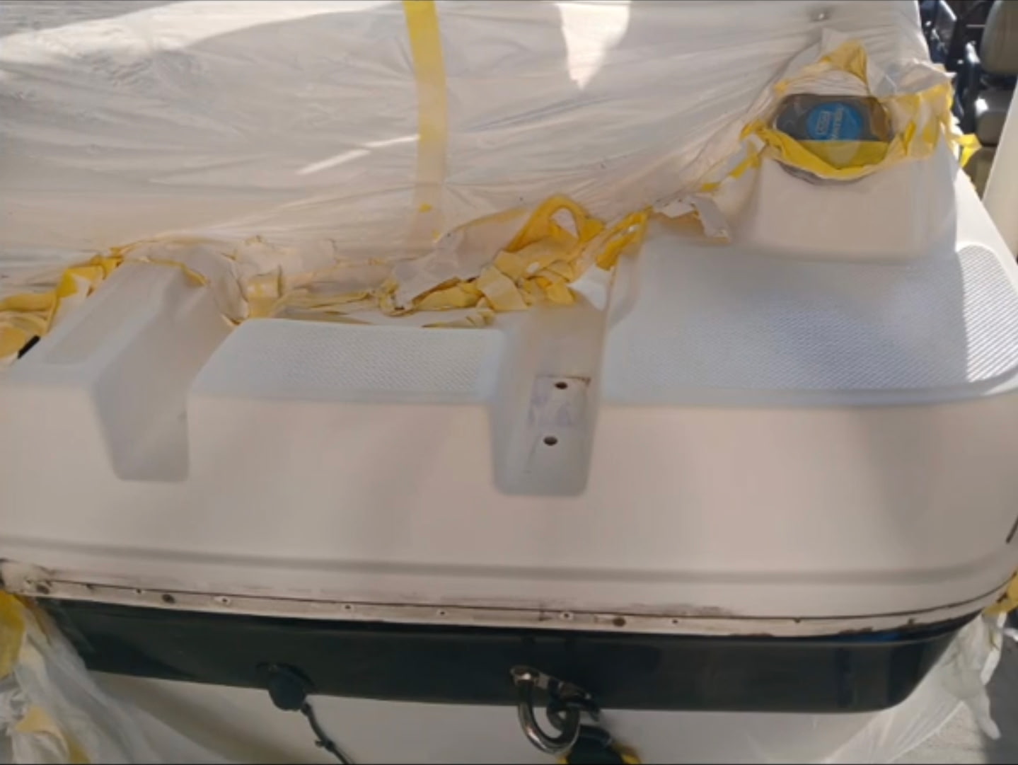 Diamond pattern non-skid deck repair