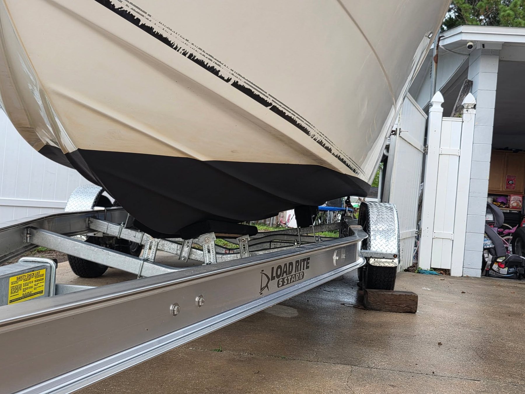 Marine fiberglass project in progress