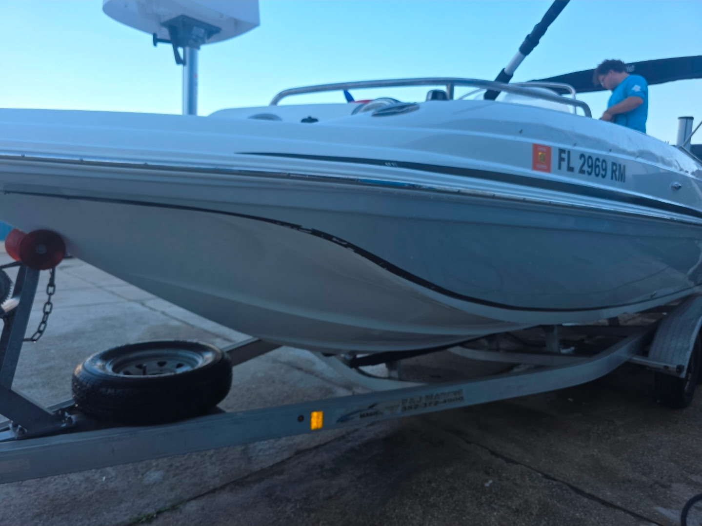 Boat keel repair detail